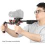Neewer Portable Camera Movie Video Making System with Camera/Camcorder Mount Slider, Soft Rubber Shoulder Pad and Dual-Hand Handgrip for All DSLR Video Cameras and DV Camcorders Red