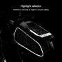 Eamplest Bike Frame Bag, Bicycle Phone Holder with Touch Screen, Large Capacity Waterproof Cycling Front Top Tube Mount Handlebar Storage Bag for Phones Below 6.0"