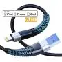 [ Apple MFi Certified ] 2Pack 10ft iPhone Charger Cable, CABEPOW Long Lightning Cable 10 Foot, High Fast iPhone Charging Cable with Metal Connector for iPhone 11/11Pro/11Max/XS/XR/XS Max/8/7/6/5S/SE