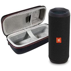 JBL Flip 4 Portable Bluetooth Wireless Speaker Bundle with Protective Travel Case - Black