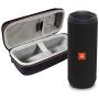 JBL Flip 4 Portable Bluetooth Wireless Speaker Bundle with Protective Travel Case - Black