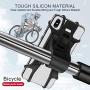 Phone Holder for Bike, Silicone Universal Bike Phone Mount, for Motorcycle Phone Holder Mountain Bike Accessories Fits for iPhone 11 Pro Max/XR/XS Max/8/7/ 6/6s Plus, Galaxy S20/S9, 4.0"-6.5" Phones