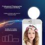 MVSKS Selfie Clip Lights - Small Selfie Ring Light for Mobile Phone or Laptop Bright LED Fill Light 3 Levels Rechargeable Selfie Flashing Lamp Perfect for Tiktok, YouTube, Facebook, Instagram (White)