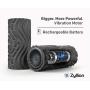 Zyllion Vibrating Foam Roller with 4 Intensity Settings – Rechargeable High Density Massager for Post Workout Muscle Recover, Myofascial Release, and Deep Tissue Massage