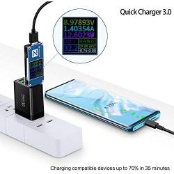 QC 3.0 Wall Charger, 4-Ports USB Wall Charger, iSeekerKit QC 3.0 Charger with Fast USB Adaptive Adapter Block Compatible 10W Wireless Charger Galaxy S9 S8 Note 8 9,Tablet,iPhone,iPad