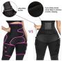 PAMASE 3-in-1 Adjustable Waist and Thigh Trimmer- High Waist Trimmer Belt Lift Butt Shapewear Slimming Body Shaper Belt for Women