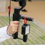 Ulanzi PT-3 Triple Cold Shoe Mounts Plate，Microphone Led Video Light Stand Extension Compatible for DJI OSMO Mobile 2/Zhiyun Smooth 4/Feiyu Vimble 2 Gimbal Stabilizer