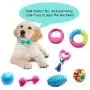 SZKOKUHO 17 Packs Durable Pet Puppy Dog Chew Toys Set Puppy Teething Ball Toys Puppy Rope Dog Tug Toy Safety Design