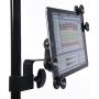 LyxPro TSM1 Microphone Music Stand Mount Holder For Tablet iPhone Ipad Smartphone And Android Adjustable 360 Degree Swivel Tilt Support Arms 3 To 11.5 Inch With Extra Detachable Clip