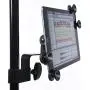 LyxPro TSM1 Microphone Music Stand Mount Holder For Tablet iPhone Ipad Smartphone And Android Adjustable 360 Degree Swivel Tilt Support Arms 3 To 11.5 Inch With Extra Detachable Clip