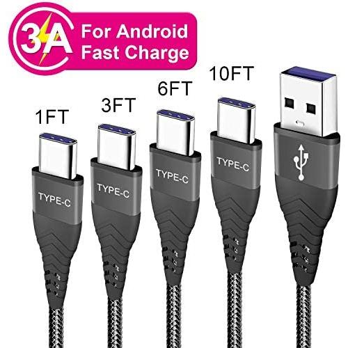 USB C Charger Cable Cord for Moto G7 G8 Power Plus Play,G Stylus,G Power,Edge Plus,Z4 Z3 Z5,Razr,G6/G6+,Motorola One Action,Z2 Droid Force,G7 Optimo Max,Fast Charge Charging 1/3/6/10FT-Not for G6Play