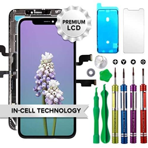 LCD Screen Replacement for iPhone Xs Max 6.5 inch (Model A1921, A2101, A2102, A2103, A2104) Touch Screen Display Digitizer Repair Kit Assembly with Complete Repair Tools