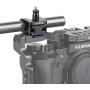 SMALLRIG Single 15mm Rod Clamp with Cold Shoe Adapter for 15mm Rods Support System, Monitor Mount, Microphone Mount - 1597