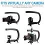 Cam Caddie Original Scorpion Video Camera Stabilizer Handle for Nikon, Canon, JVC, Toshiba, Sony, Olympus, Pentax, Apple iPhone, GoPro Hero 4, Hero 3+, Hero 3 and More - Black (0CC-0100-00)