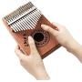 Kalimba Thumb Piano 17 Keys with Study Instruction and Tune Hammer,Portable Mbira Sanza Finger Piano, Gift for Kids Adult Beginners Music instrument lover. (High End 17 Key)