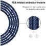 iPhone Charger, MFi Certified Cable 6PACK (3/3/3/6/6/10FT) Charging USB Syncing Data Nylon Braided Compatible with iPhone 11/Pro/Max/X/XS/XR/XS Max/8/Plus/7/7 Plus/6/6S/6 Plus More- Black&Blue