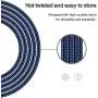 iPhone Charger, MFi Certified Cable 6PACK (3/3/3/6/6/10FT) Charging USB Syncing Data Nylon Braided Compatible with iPhone 11/Pro/Max/X/XS/XR/XS Max/8/Plus/7/7 Plus/6/6S/6 Plus More- Black&Blue iPhone Charger, MFi Certified Cable 6PACK (3/3/3/6/6/10FT) Charging USB Syncing Data Nylon Braided Compatible with iPhone 11/Pro/Max/X/XS/XR/XS Max/8/Plus/7/7 Plus/6/6S/6 Plus More- Black&Blue