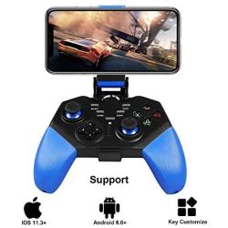 Mobile Game Controller , PowerLead PG8721 Wireless Turbo Combo Key Mapping Mobile Gamepad Compatible with iOS Android iPad Tablet
