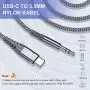 USB C to 3.5mm Headphone Jack Aux Cable,Sweguard Type C Male to 3.5mm Male Car Stereo Aux Adapter Nylon Braided for Huawei P30,Samsung Galaxy S20 Note10,Google Pixel Type C Port Smartphone-4ft Grey USB C to 3.5mm Headphone Jack Aux Cable,Sweguard Type C Male to 3.5mm Male Car Stereo Aux Adapter Nylon Braided for Huawei P30,Samsung Galaxy S20 Note10,Google Pixel Type C Port Smartphone-4ft Grey