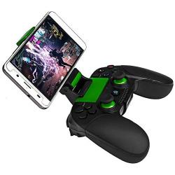 JmeGe Wireless Gaming Controller Gamepad for Android and iOS for Samsung S9 S10 Huawei P30 iPhoneX XR with Retractable Bracket Support 6-inch Mobile Phones