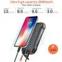 Xiyihoo Solar Charger 26800mAh, Solar Power Bank Portable Solar Panel Charger with 18 LEDs Flashlight 3 Output Ports Waterproof External Backup Battery for Outdoor Camping Hiking iOS Android (Orange) Xiyihoo Solar Charger 26800mAh, Solar Power Bank Portable Solar Panel Charger with 18 LEDs Flashlight 3 Output Ports Waterproof External Backup Battery for Outdoor Camping Hiking iOS Android (Orange)