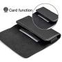nuoku Horizontal Leather Phone Holster for iPhone Xs Max iPhone XR iPhone8Plus 7Plus 6/6sPlus Belt Clip Holster Pouch Case with ID Card Holder with Other Slim TPU PC On(Max 6.5 Black)
