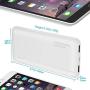 Portable Charger Power Bank 10000mAh - External Battery Pack with Dual USB Ports and USB-C Input, Compact High-Speed Charging Backup Phone Charger, Compatible for iPhone, Samsung, iPad, etc.