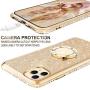 OCYCLONE iPhone 11 Pro Max Case, Cute Glitter Sparkle Bling Diamond Rhinestone Bumper with Ring Kickstand Women Girls Soft Protective Phone Case for iPhone 11 Pro Max [6.5 inch] 2019 - Gold