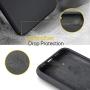 Miracase Liquid Silicone Case Compatible with iPhone 11 6.1 inch(2019), Gel Rubber Full Body Protection Shockproof Cover Case Drop Protection Case (Light Black)