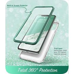 i-Blason Cosmo Series Case for iPhone 11 Pro Max 2019 Release, Slim Full-Body Stylish Protective Case with Built-in Screen Protector (Green)