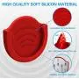 Grip Mount for Socket User, pop-tech 2 Pack Silicon Car Phone Holder for Phone Collapsible Grip/Stand with 3M Sticker Pads Replacement for Dashboard, Office, Home, Desk, Kitchen, Wall and More Red Grip Mount for Socket User, pop-tech 2 Pack Silicon Car Phone Holder for Phone Collapsible Grip/Stand with 3M Sticker Pads Replacement for Dashboard, Office, Home, Desk, Kitchen, Wall and More Red