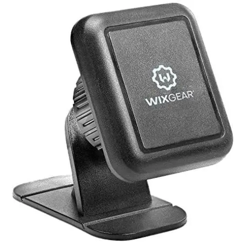 WixGear Magnetic Phone Mount, Universal Stick On Dashboard Magnetic Car Mount Holder, for Cell Phones with Fast Swift-snap Technology WixGear Magnetic Phone Mount, Universal Stick On Dashboard Magnetic Car Mount Holder, for Cell Phones with Fast Swift-snap Technology