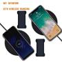 [2PC] WUOJI Finger Strap Phone Holder - Ultra Thin Anti-Slip Universal Cell Phone Grips Band Holder for Back of Phone（Black）