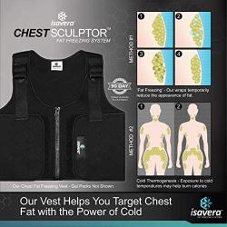 Isavera Man Boobs Fat Freezing Vest | Chest Shaper for Men | Comfortable & Breathable Compression Vest | Pecs Shaper Support