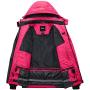 Wantdo Womens Mountain Waterproof Ski Jacket Windproof Rain Jacket Winter Warm Snow Coat