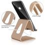 COOLOO Cell Phone Stand,【2 Pack】 Mobile Phone Anti-Skid Holder, Cradle, Dock Compatible Android Smartphone, Phone 11 Pro Xs Max Xr X 8 7 6 6s Plus 5s, Accessories Desk - Gold