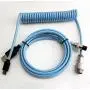 Tez Cables Z-Series Custom Coiled Aviator USB-C Keyboard Cable (Blue) Tez Cables Z-Series Custom Coiled Aviator USB-C Keyboard Cable (Blue)