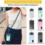 Phone Lanyard Universal Crossbody Cell Phone Lanyards Multifuctional Nylon Patch Adjustable Shoulder Neck Strap Compatible with Most Smartphones(Grey)