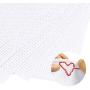 QLOUNI 59 by 39-Inch 14 Count Classic Reserve Aida Cloth White Cross Stitch Cloth Fabric Big Size