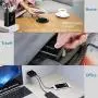 QC 3.0 Wall Charger, 4-Ports USB Wall Charger, iSeekerKit QC 3.0 Charger with Fast USB Adaptive Adapter Block Compatible 10W Wireless Charger Galaxy S9 S8 Note 8 9,Tablet,iPhone,iPad