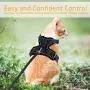 rabbitgoo Cat Harness and Leash for Walking, Escape Proof Soft Adjustable Vest Harnesses for Medium Large Cats, Easy Control Breathable Pet Safety Jacket with Reflective Strips & 1 Metal Leash Ring rabbitgoo Cat Harness and Leash for Walking, Escape Proof Soft Adjustable Vest Harnesses for Medium Large Cats, Easy Control Breathable Pet Safety Jacket with Reflective Strips & 1 Metal Leash Ring