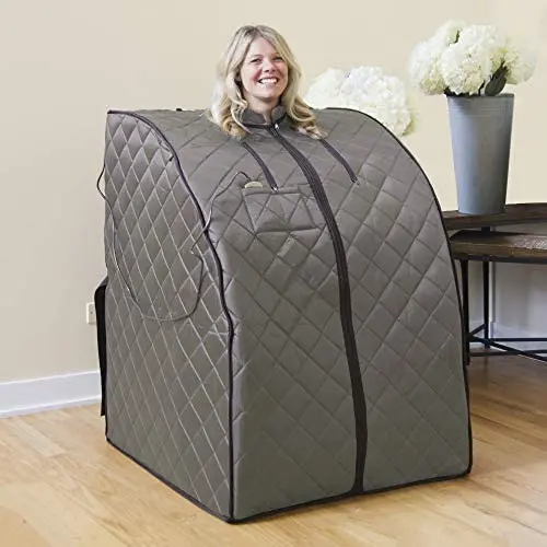 Radiant Saunas Rejuvinator Portable Personal Sauna with FAR Infrared Carbon Panels, Heated Floor Pad, Canvas Chair Radiant Saunas Rejuvinator Portable Personal Sauna with FAR Infrared Carbon Panels, Heated Floor Pad, Canvas Chair