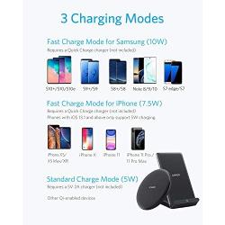 Anker Wireless Chargers Bundle, PowerWave Pad & Stand Upgraded, Qi-Certified, 7.5W for iPhone 11, 11 Pro, 11 Pro Max, Xs Max, XR, XS, X, 8, 10W for Galaxy S20 S10 S9, Note 10 Note 9 (No AC Adapter)