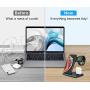 Intoval Wireless Charger,3 in 1 Wireless Charging Station for Apple Watch/Airpods,Qi Certified Wireless Charging Stand for iPhone 11/11 Pro/XS Max/XS XR All Qi-Enabled Phones.(with AC Adapter)