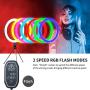 10" RGB Selfie Ring Light, NaCot LED Large Ring Light with Tripod & Phone Holder, Multicolor Studio Light with 13 Brightness and Camera Remote for Photography, YouTube and Studio