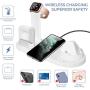 Wireless Charger, QI-EU 3 in 1 Qi-Certified Fast Charging Station for iWatch AirPods Pro, Wireless Charging Stand Compatible for iPhone 11/11Pro/11Pro Max/XR/Xs/Xs Max/X/8/8Plus Samsung Galaxy S20/S10