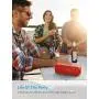 Anker Soundcore 2 Portable Bluetooth Speaker with Better Bass, 24-Hour Playtime, 66ft Bluetooth Range, IPX7 Water Resistance & Built-in Mic, Dual-Driver Wireless Speaker for Beach, Travel, Party- Red