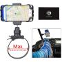 CamKix UTV Side by Side Roll Bar Phone Mount Compatible with Polaris RZR, General, Ranger and Most Other UTV Brands - Holds Smartphones, GoPro, Other Action Cams - Phone Holder Clip, GoPro Mount Incl