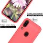 Vinve Samsung Galaxy A20 Case, Galaxy A30 Case, with Tempered Glass Screen Protector [2 Pack], Liquid Silicone Slim Fit Drop Protection Case for Galaxy A20 (Red)
