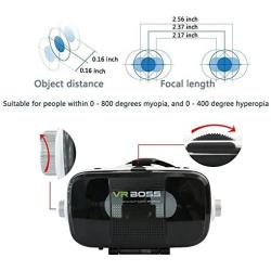 3D Virtual Reality Headset, 3D VR Glasses Support Call Answer for Best Mobile Phone 3D Movies VR Games 4.7-6.0" iPhone 6s/6 Plus/6 Samsung Etc